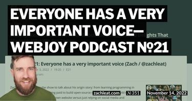 Everyone has a very important voice—WebJoy Podcast №21