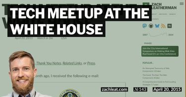 Tech Meetup at the White House