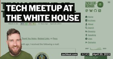 Tech Meetup at the White House