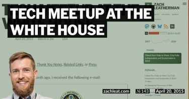 Tech Meetup at the White House