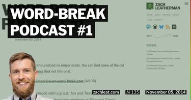 word-break Podcast #1