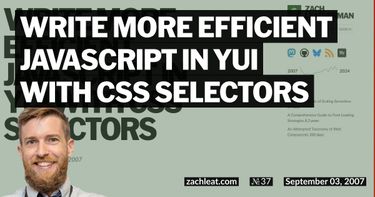 Write More Efficient Javascript in YUI with CSS Selectors