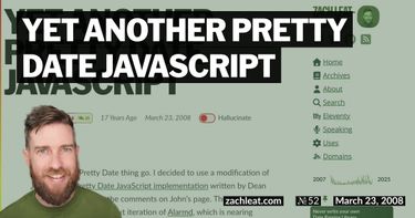 Yet Another Pretty Date JavaScript