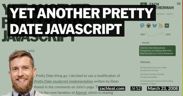 Yet Another Pretty Date JavaScript