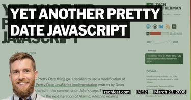 Yet Another Pretty Date JavaScript
