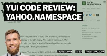 YUI Code Review: YAHOO.namespace