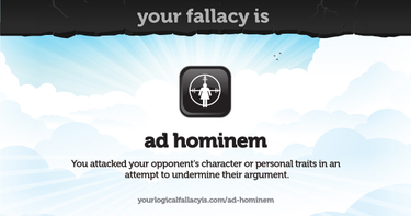 OpenGraph image for yourlogicalfallacyis.com/ad-hominem